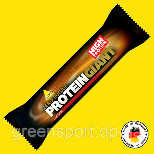 Inkospor Protein Giant смак карамель 65 г, білковий батончик без цукру, протеїни