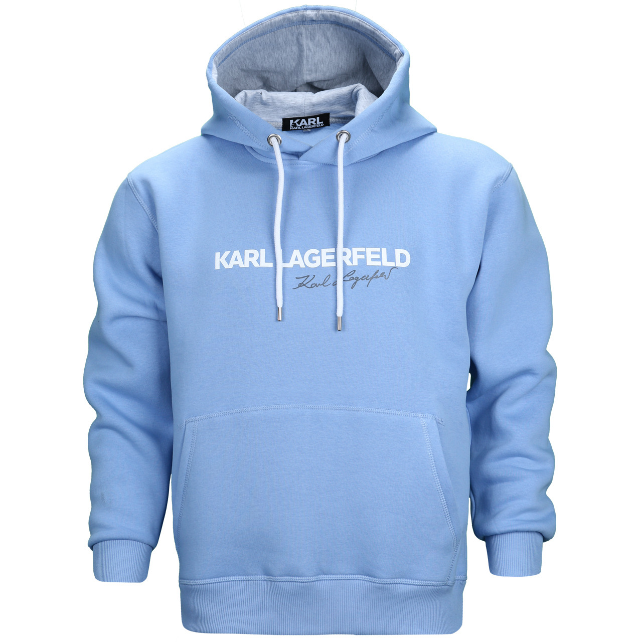 Худі осінь-зима чоловічі блакитні KARL LAGERFELD No2 Т-2 GLB L (Р) 21-583-203 M
