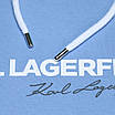 Худі осінь-зима чоловічі блакитні KARL LAGERFELD No2 Т-2 GLB L (Р) 21-583-203 M, фото 3