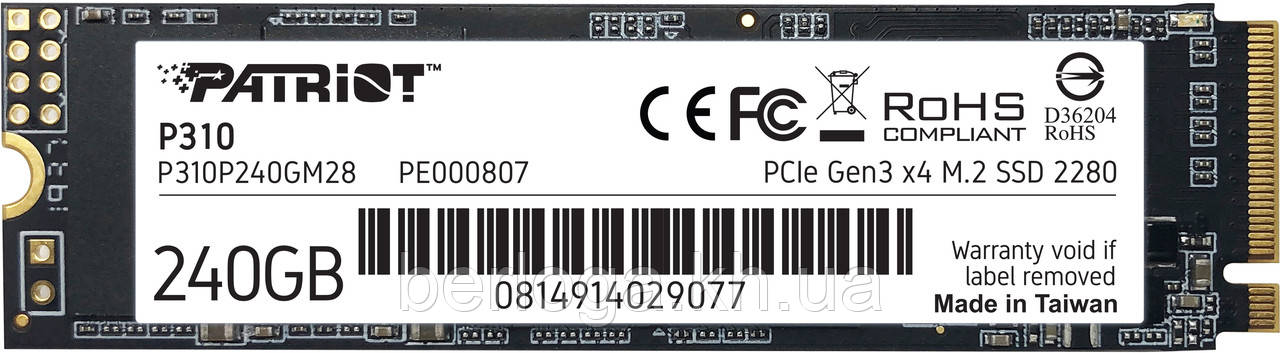 SSD накопичувач PATRIOT P310 240 GB (P310P240GM28)