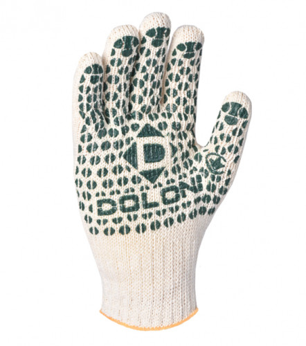Рукавиці господарські робочі трикотажні з пвх-малюнком DOLONI, 7 клас 10 (XL)(547)