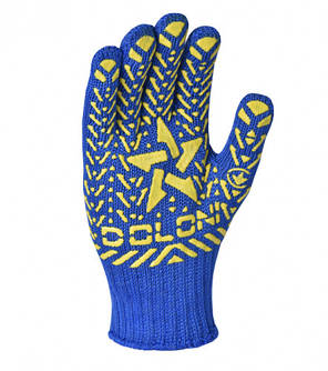 Рукавиці трикотажні робочі DOLONI "Звезда" з малюнком ПВХ безшовні  / Захист для рук у будівництві, фото 1