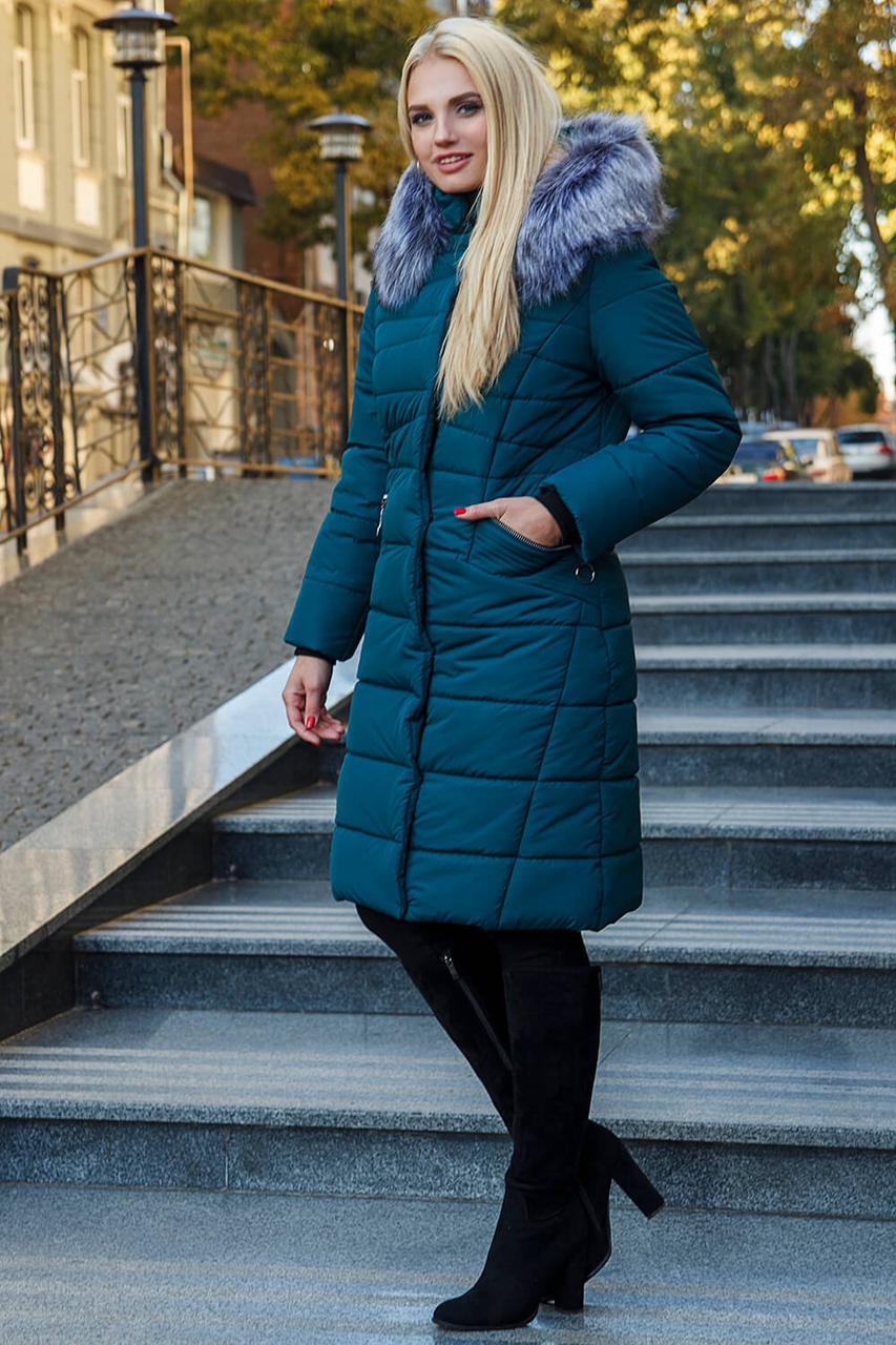 Женское зимнее пальто Миранда волна, размеры 44,56 - фото 4 - id-p587432026