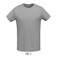 Мужская облегающая футболка из джерси с круглым вырезом SOL'S MARTIN MEN (цвет серый меланж)