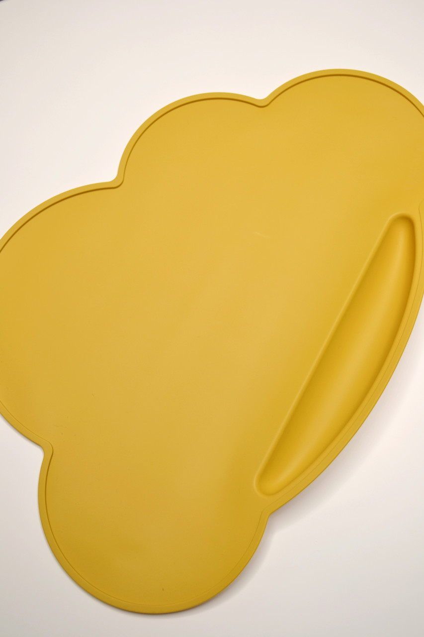 Килимок силіконовий Хмаринка Twins Cloud, mango, фото 1