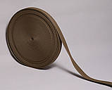 Тасьма сумочна 2,5см 100м стрічка ремінна колір кмин, фото 8