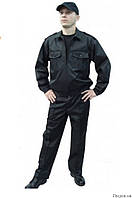 Костюм охоронця чорний, куртка та брюки для охорони
