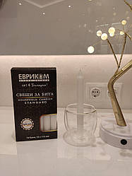 Свічки господарські парафінові "Болгарія", набір 18шт 17,5см, комплект свічок господарських