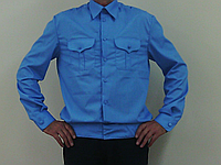 Рубашка форменная голубая