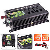 Перетворювач напруги 24V-220V 400W IMU-424 модифікована волна/4USB-5VDC2.0A/прикурювач/клеми