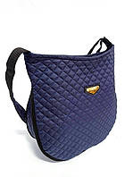 Женская стёганая сумка-трансформер 34*32см синяя(200-504)