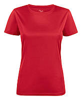 Женская футболка Run Lady от ТМ Printer Red Flag (цвет красный)
