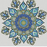 Алмазная мозаика Strateg ПРЕМИУМ Узор сапознания размером 30х30 см CA-0066