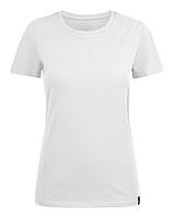 Женская футболка с U-образным вырезом American U Lady от ТМ James Harvest (цвет белый)