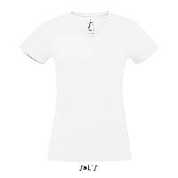 Женская футболка с v-образным вырезом SOL'S IMPERIAL V WOMEN (цвет белый)