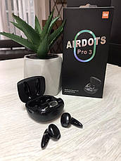 Бездротові навушники AirDots Pro 3 для Xiaomi, Чорні, фото 2