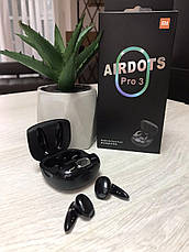 Бездротові навушники AirDots Pro 3 для Xiaomi, Чорні, фото 3