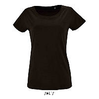 Женская футболка с коротким рукавом MILO WOMEN (цвет черный насыщенный)