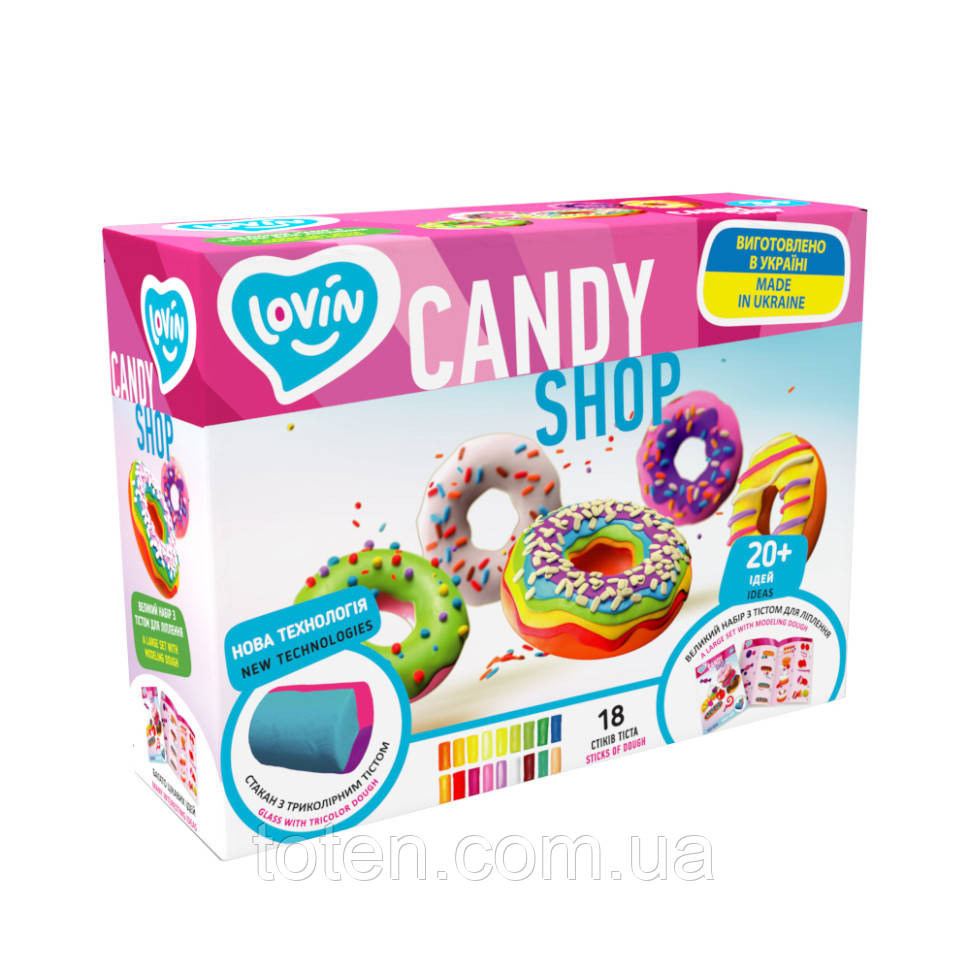 Набір тіста для ліплення "Candy Shop" TM Lovin 41192 топ