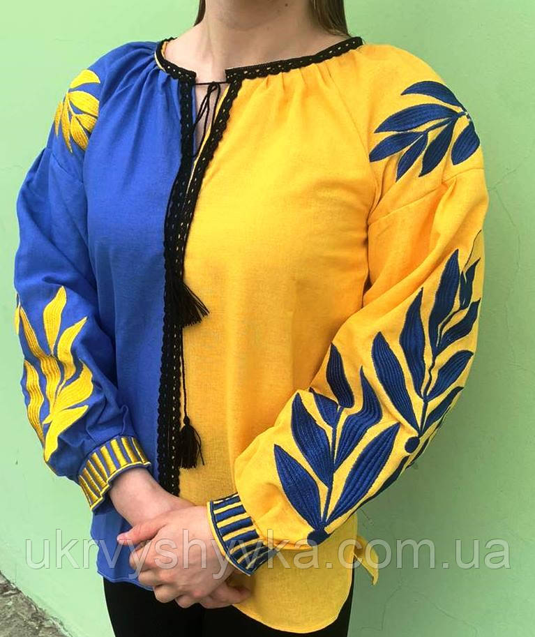 Вишита сорочка "Синьо-жовта мрія", фото 1
