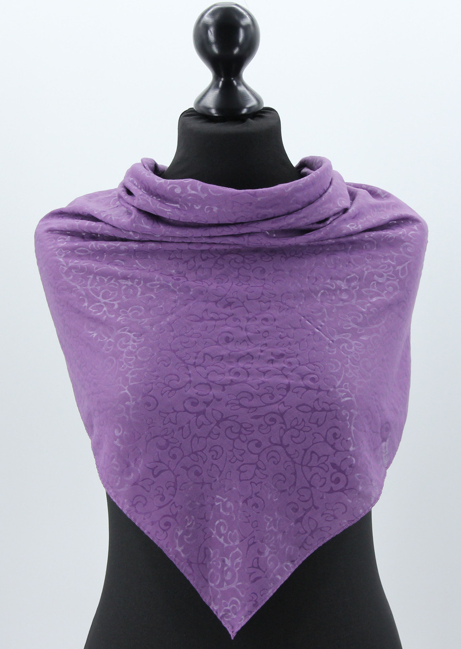 Хустка M&JJ КЕМЕР Коттон з тисненням Фіолетовий 90х90 см (573), фото 1