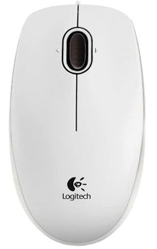 Миша Logitech Optical Mouse B100 White - фото 1 - id-p1711414548