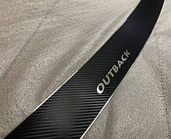 Накладка на бампер Subaru OUTBACK II з 2000-2004 рр. (NataNiko Carbon)