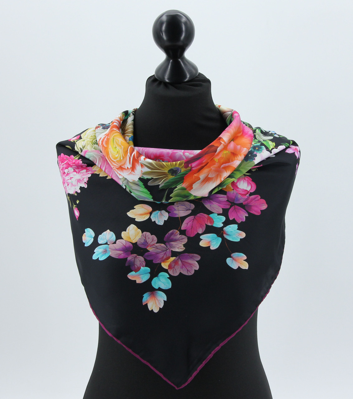 Хустка M&JJ ІЗМІР Шовк Різнокольоровий 95х95 см (525), фото 1