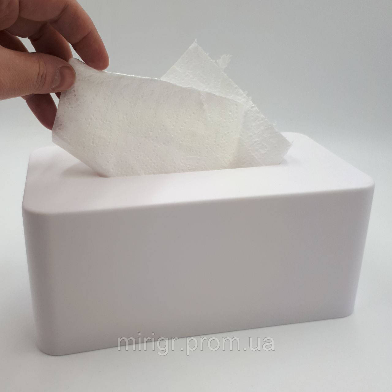 Купити Диспенсер-коробка для одноразових серветок білий, Кейс-Бокс для ...