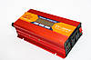 12V-220V 2000W Red Перетворювач струму AC/DC з LCD-дисплеєм, фото 5