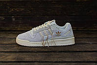 Adidas Forum 84 Low Suede світлі жіночі кроссівки. Жіночі кросси на осінь і весну Адідас Форум., фото 3