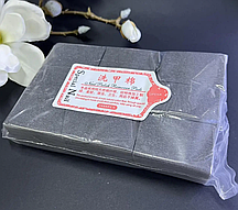 Серветки безворсові, чорні в упаковці 1000 шт. 6х4 см