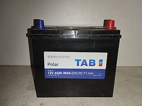 Акумулятор TAB Polar Asia 45Ah 360A (EN) Euro + (тонкі клеми)