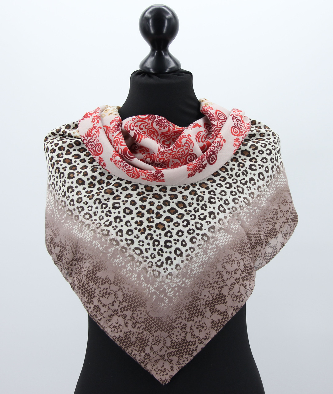 Хустка M&JJ МАДЕН Коттон Леопард 90х90 см (552), фото 1