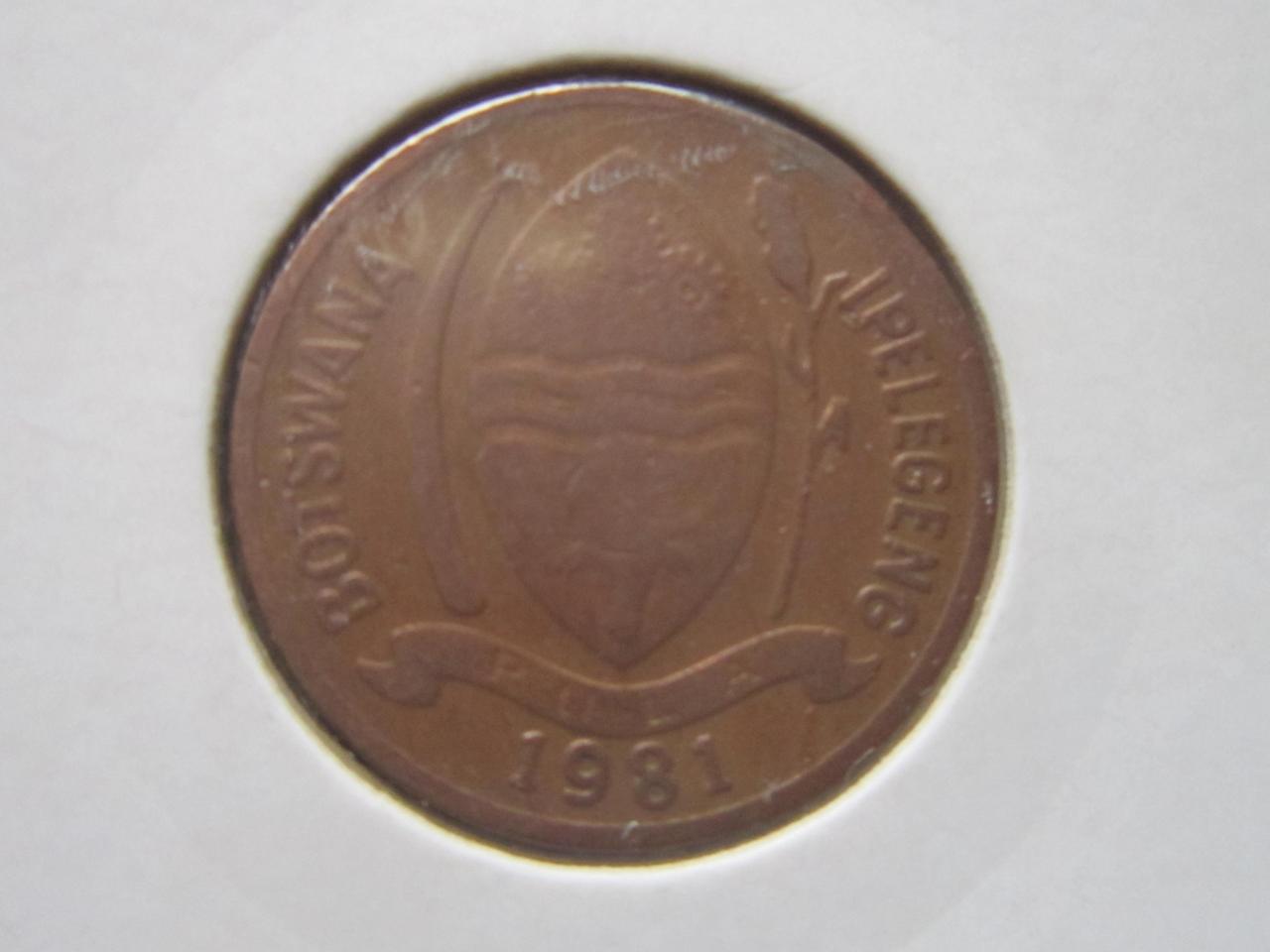 Монета 5 тхебе Ботсвана 1981 фауна птица - фото 2 - id-p385928480