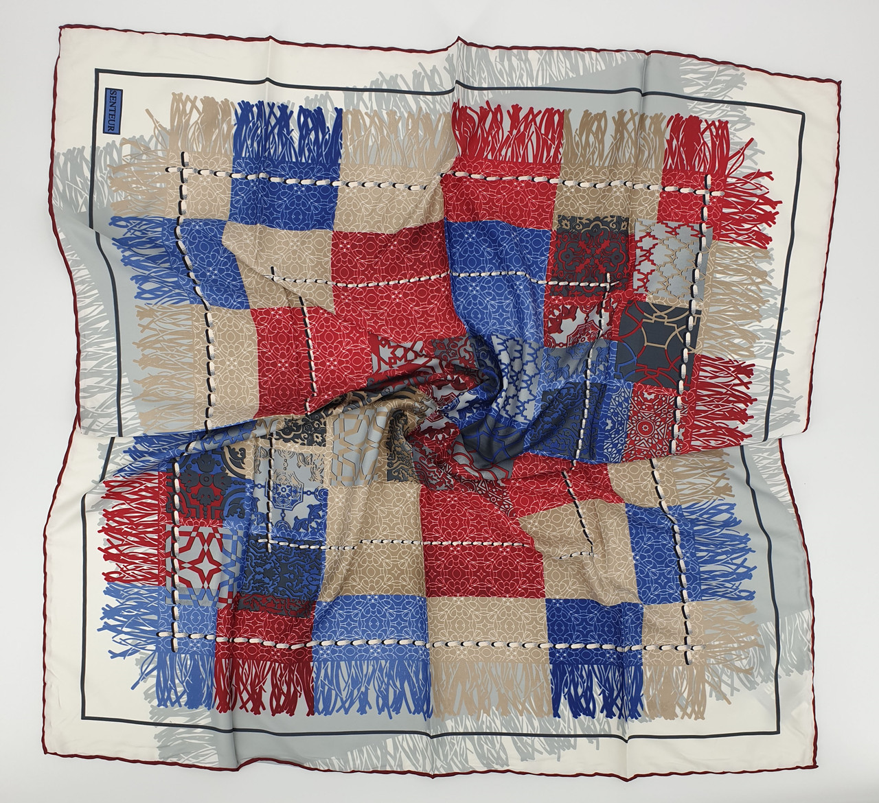 Хустка M&JJ ІЗМІР Шовк Різнокольоровий 95х95 см (2118), фото 1