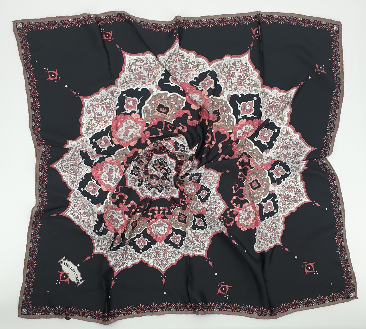 Хустка M&JJ ІЗМІР Шовк Різнокольоровий 95х95 см (2066), фото 1