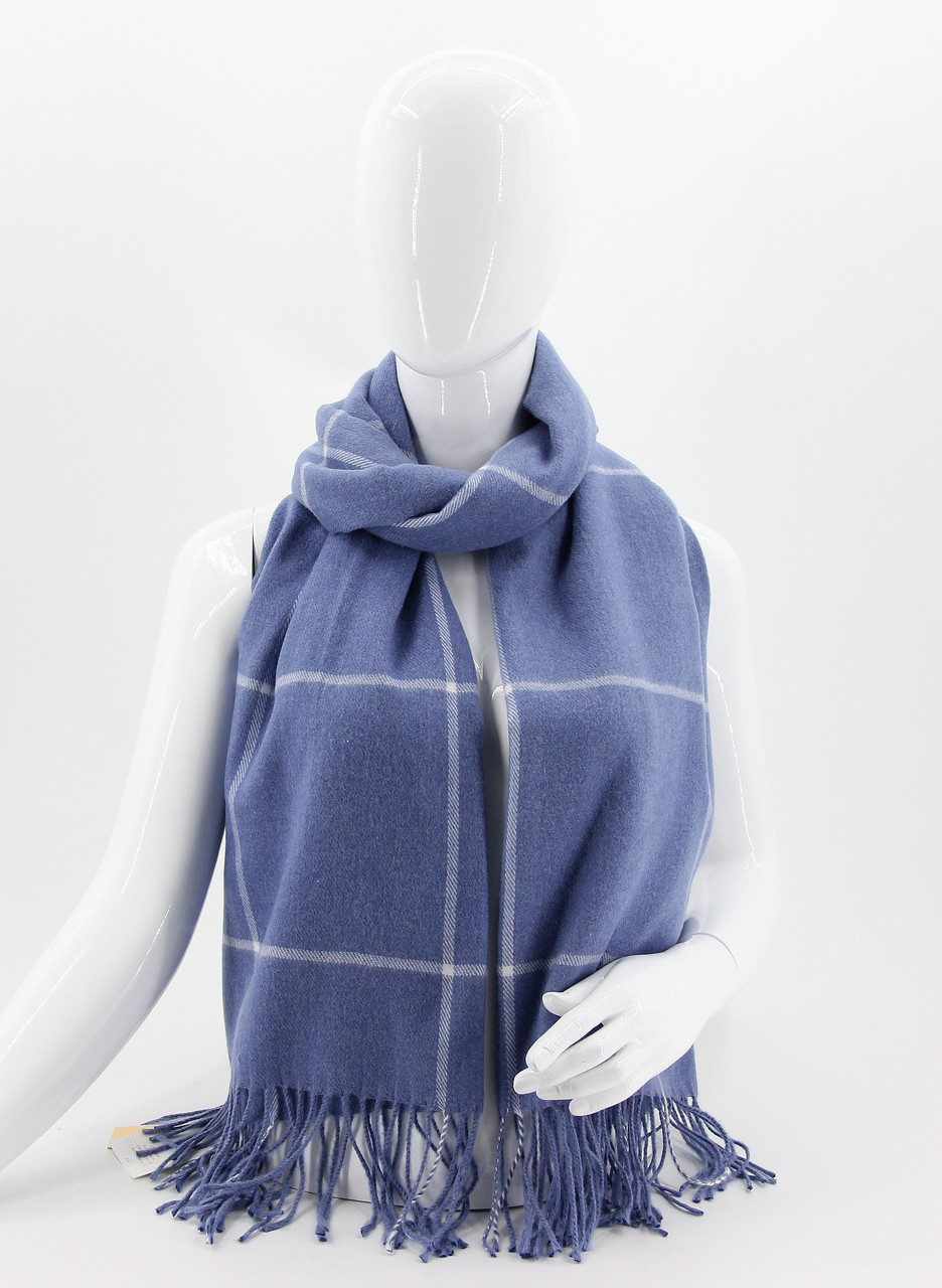 ШАРФ жіночий M&JJ БРУКЛИН Блакитний 180х70 см (8576), фото 1