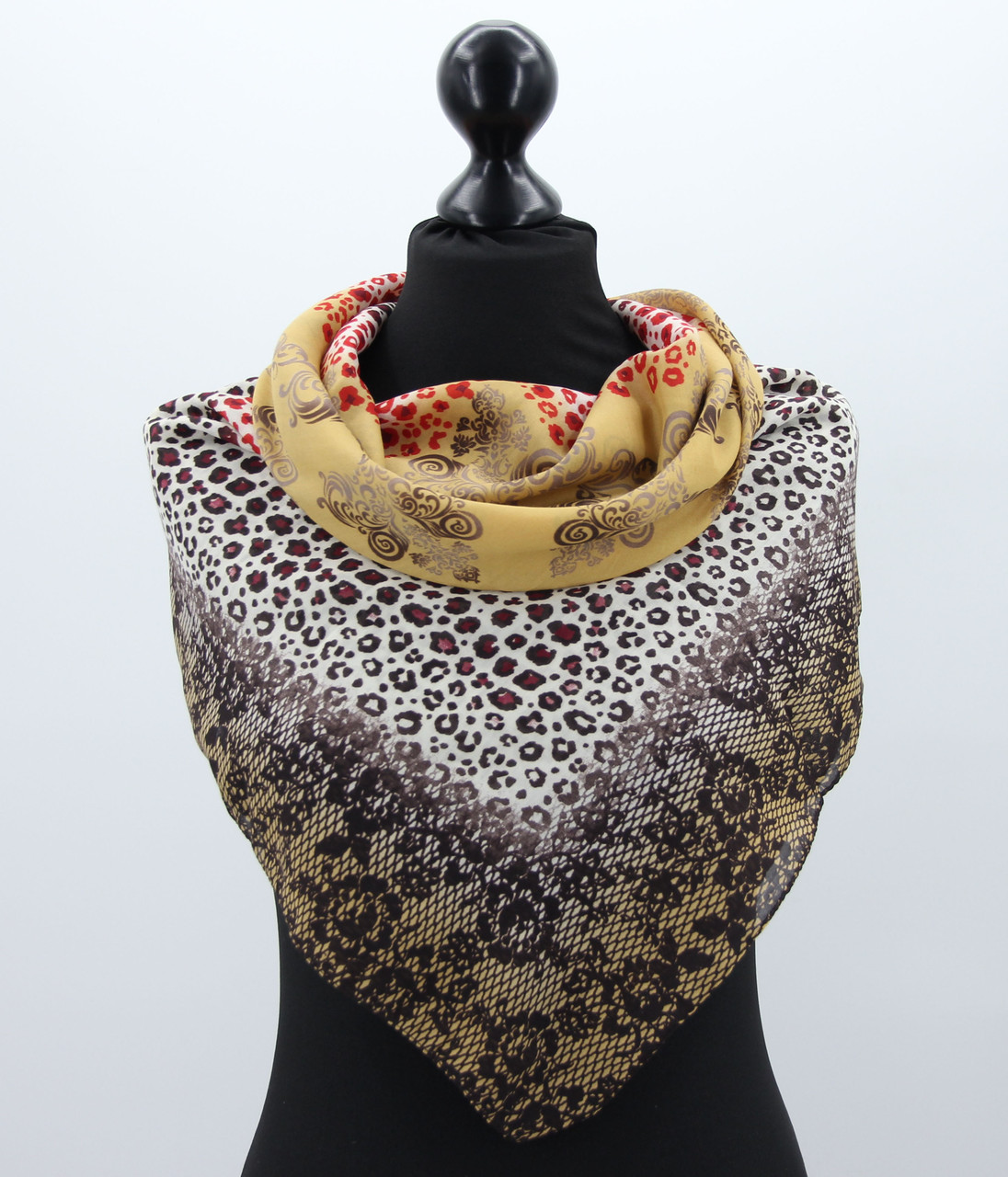 Хустка M&JJ МАДЕН Коттон Леопард 90х90 см (551), фото 1