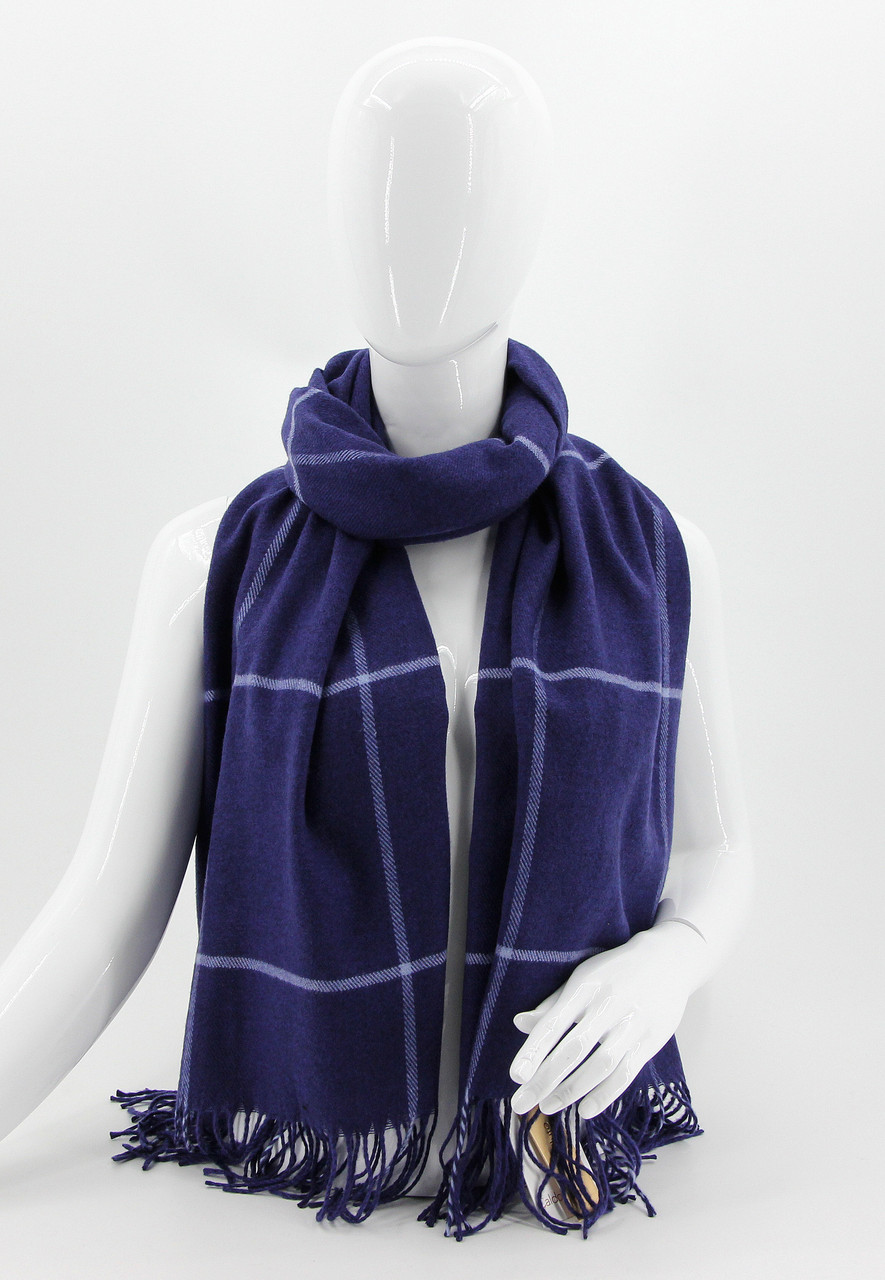 ШАРФ жіночий M&JJ БРУКЛИН Синій 180х70 см (8573), фото 1