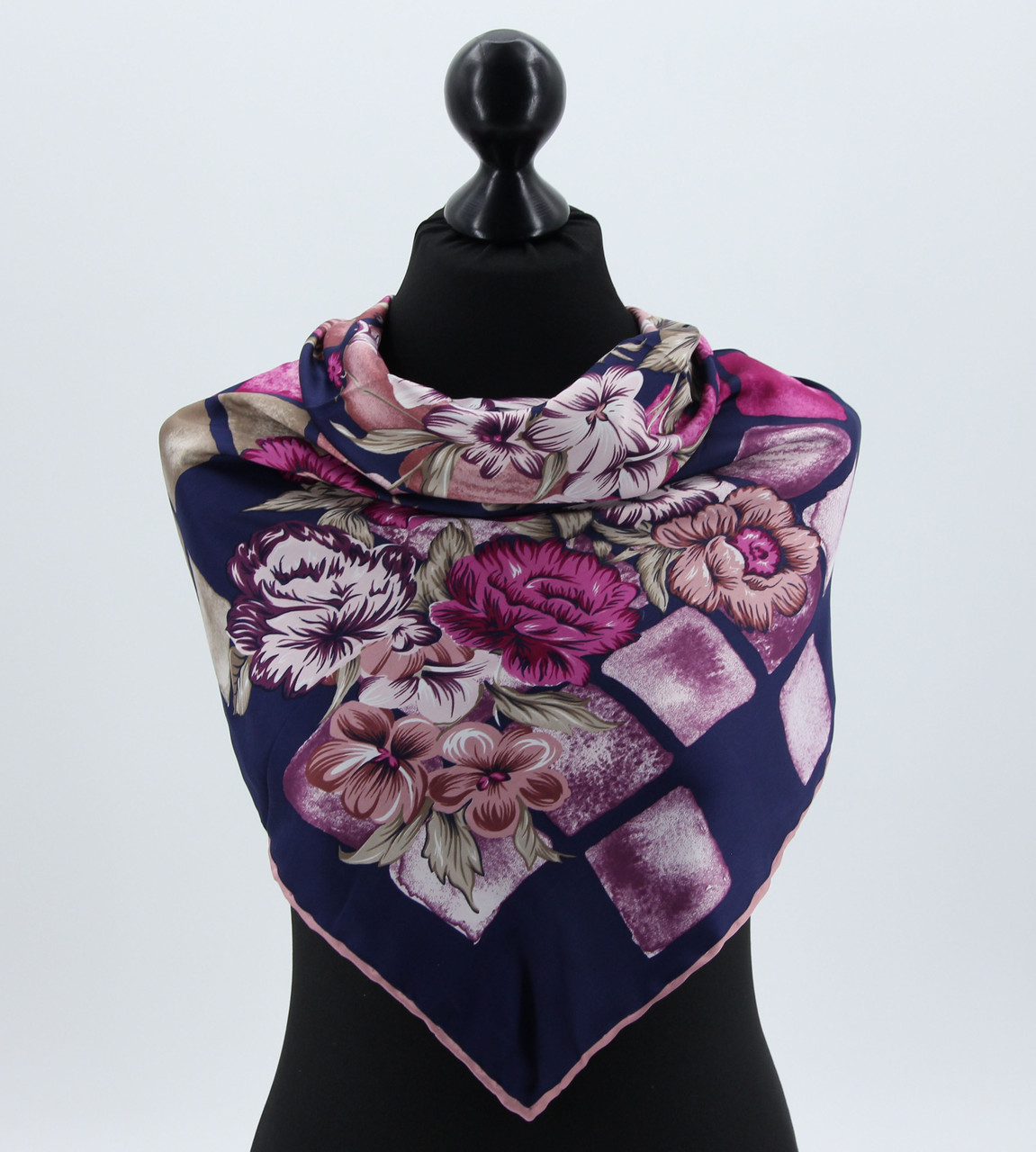 Хустка M&JJ ІЗМІР Шовк Різнокольоровий 95х95 см (519), фото 1