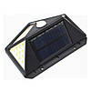 Комплект Світильників на сонячній батареї з датчиком руху (Комплект з 2шт) COB-100 LED Black, фото 5
