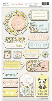 Чіпборд для скрапбукінгу 18шт від Scrapmir Boy or Girl (ENG) SM5500019ENG