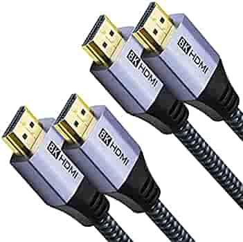 Кабель HDMI 8K, 15 футів, 2 шт., DDMALL, 48 Гбіт/с, високошвидкісний кабель HDMI 2.1, сертифікований., фото 1