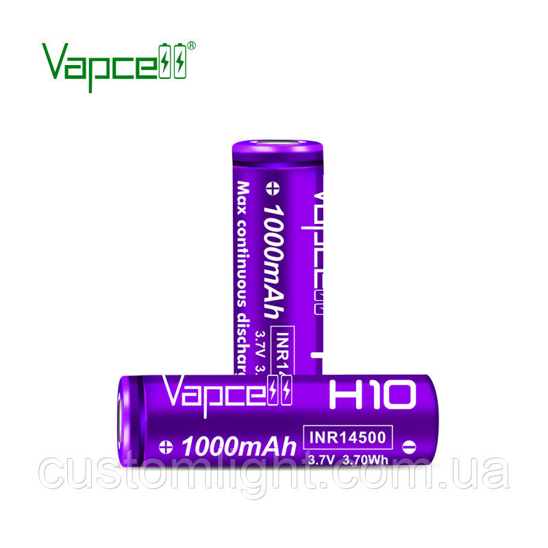 Акумулятор Vapcell 14500 H10 1000mah 10A
