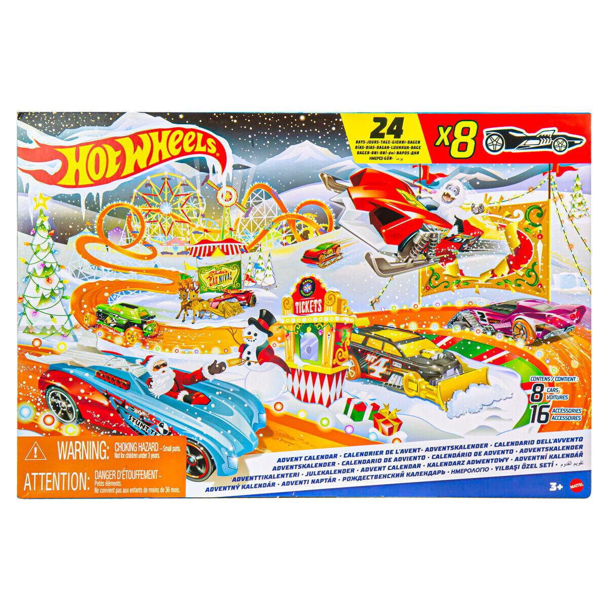 Новорічний календар Hot Wheels 2023 Різдвяний Адвент календар Хот Вілс (HCW15)