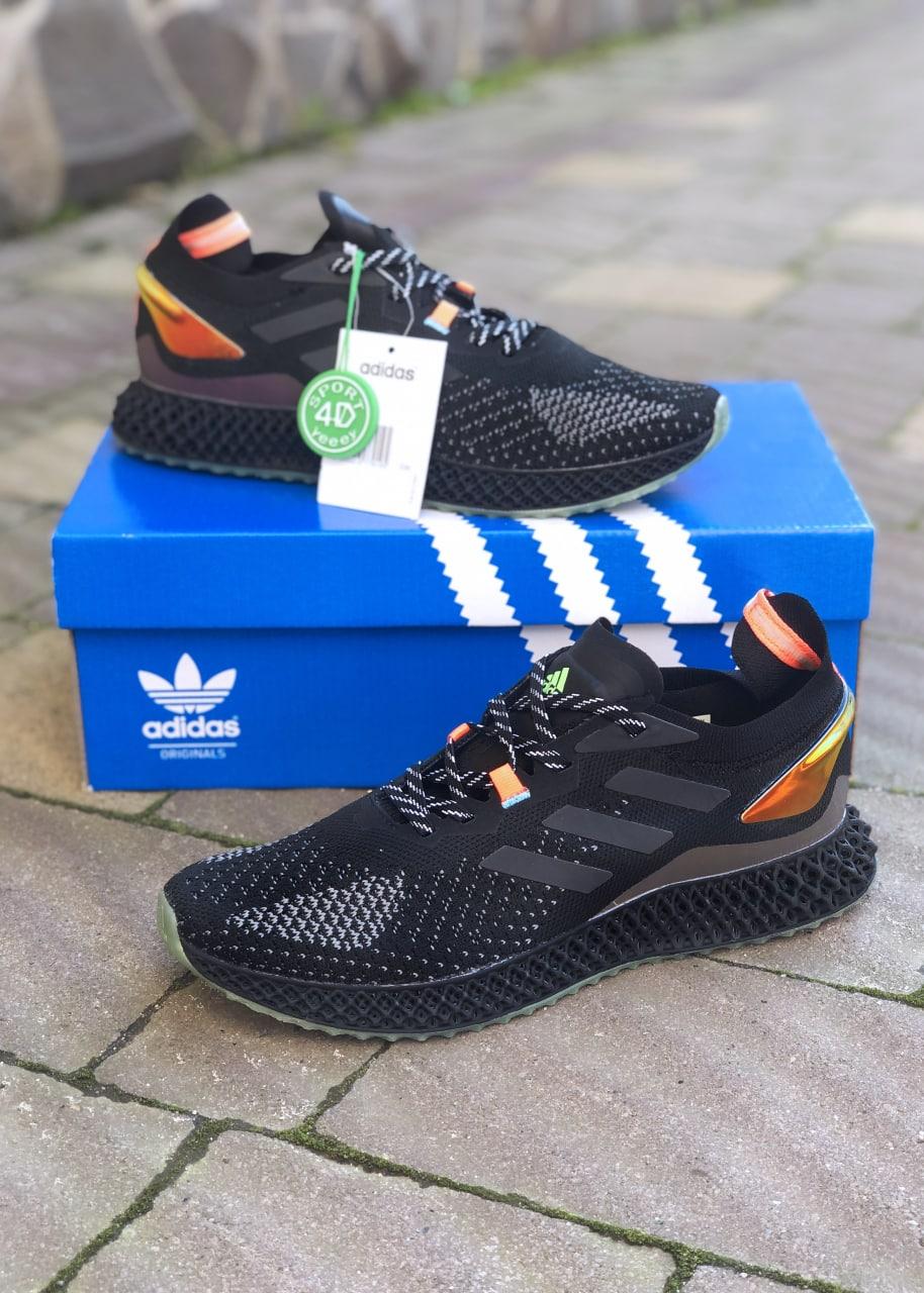 Чоловічі кросівки Adidas X90004D (чорні з жовтогарячим) якісні спортивні демі кроси PD7306 top