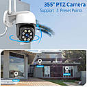 Вулична поворотна IP WiFi FHD камера Wonsdar XM02-8MP. iCSee, фото 9