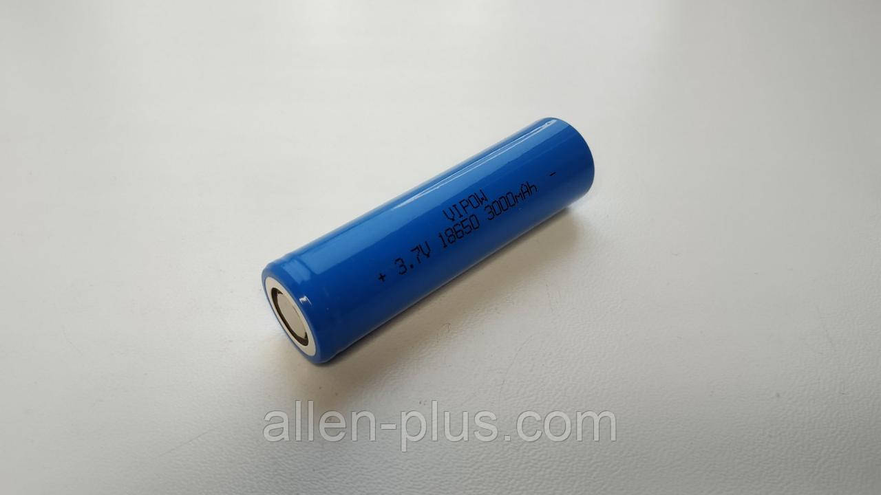 Акумулятор ViPOW Li-Ion 18650 3,7V 3000 mAh, технічний