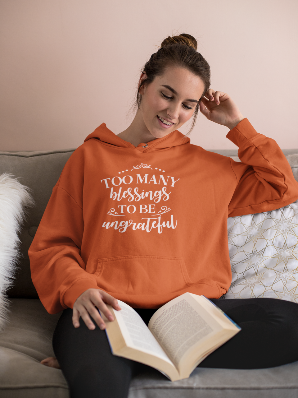 Толстовка: Too many blessings to be ungrateful, фото 1